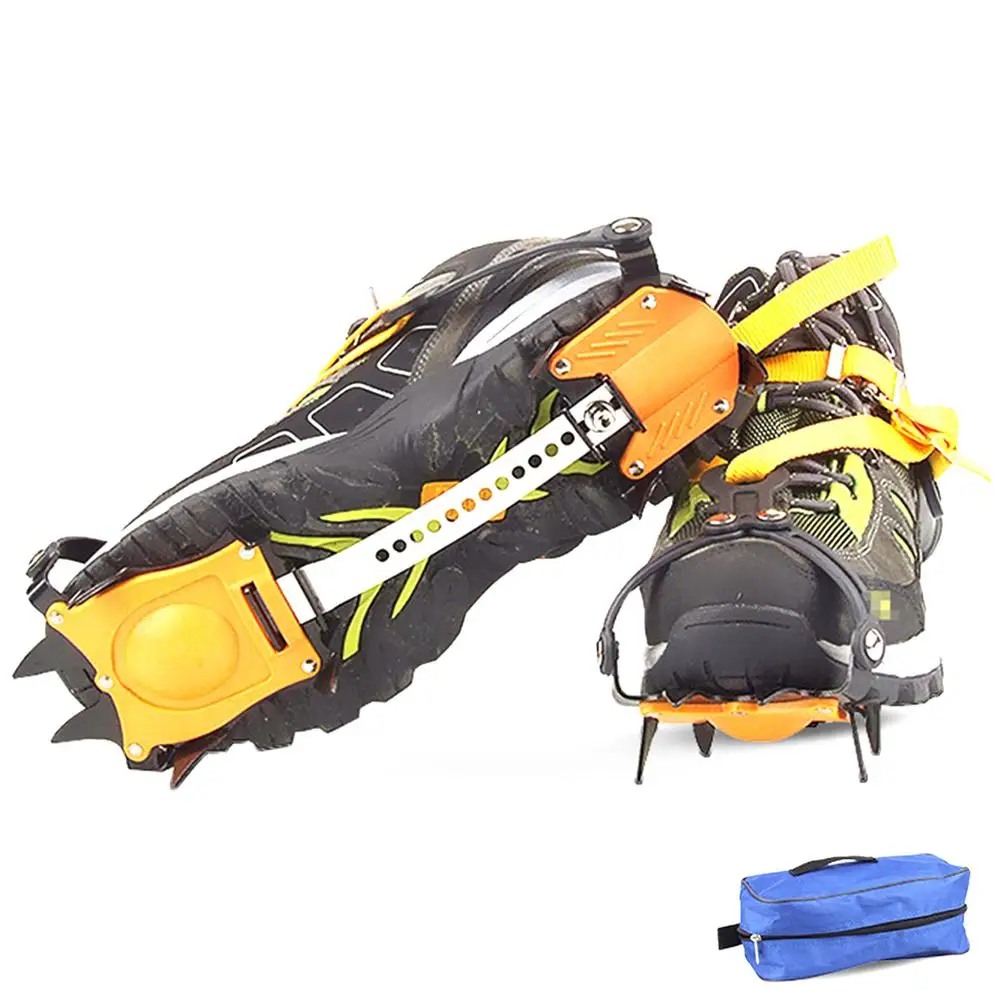 

1 Pair Outdoor Climbing Crampons Adjustable 10-tooth Non-slip Winter Walking Ice Fishing Snow Shoes Drop Shipping