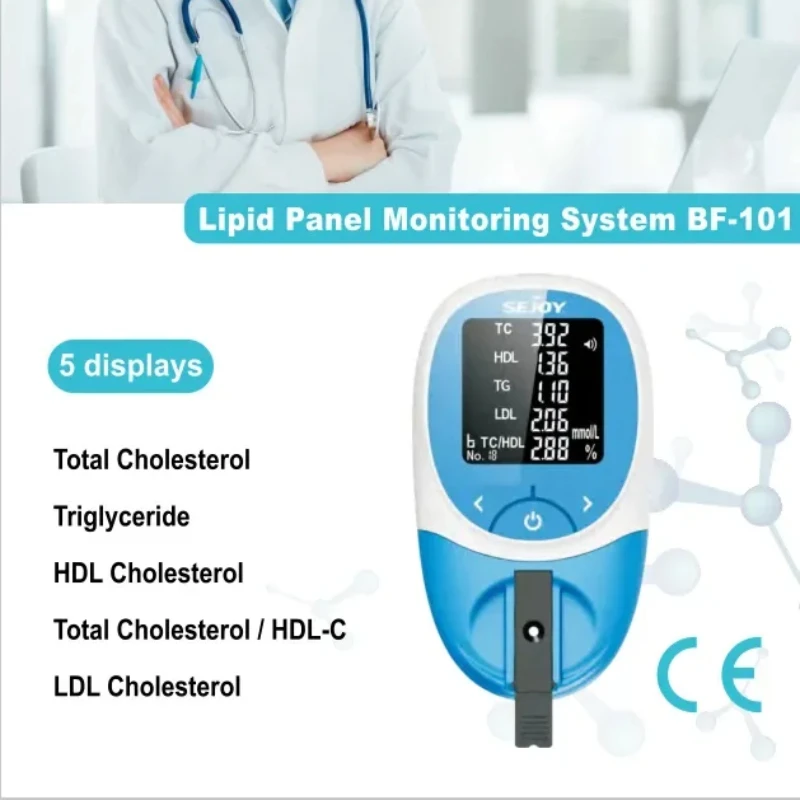 Липидный анализатор крови Sejoy бытовой медицинский Многофункциональный