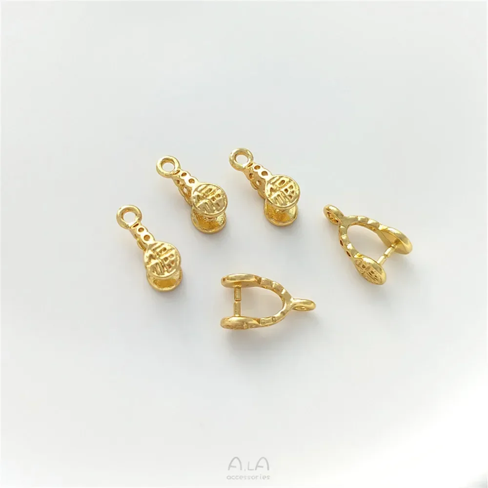 Медная позолоченная пряжка из 18-каратного золота Fuzi с семенами дыни безопасная