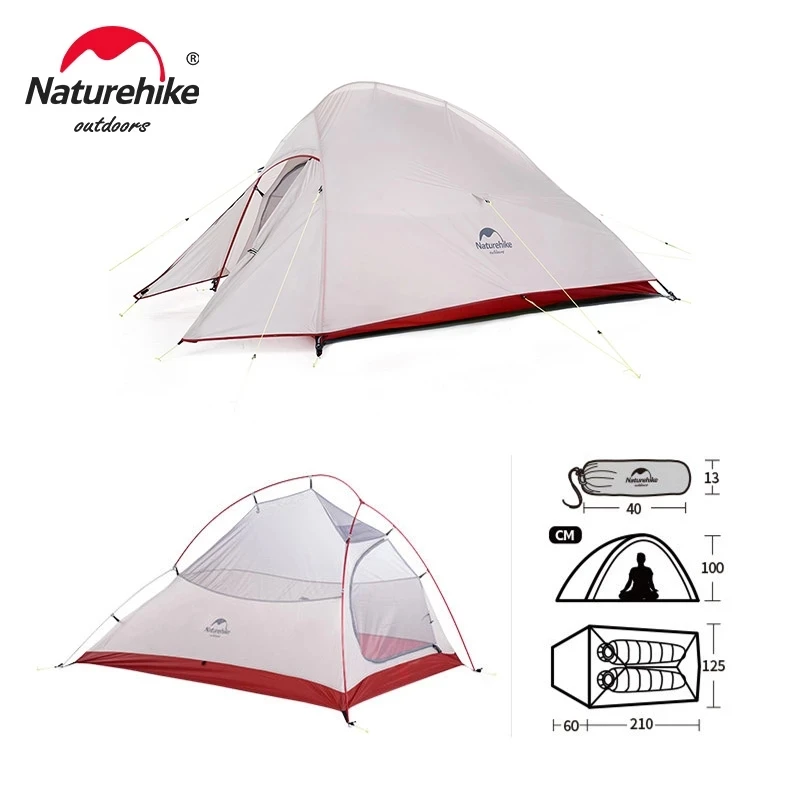 Naturehike Поход на природу оригинальная серия Cloud Up сверхлегкая палатка для кемпинга