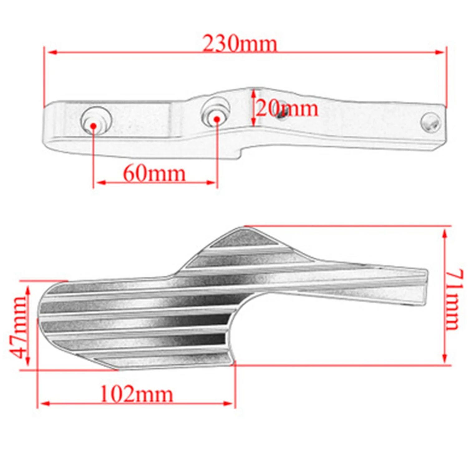 Подставки для скутера колышки пассажирских ножек удлинители GT 60 125 150 200 250 300