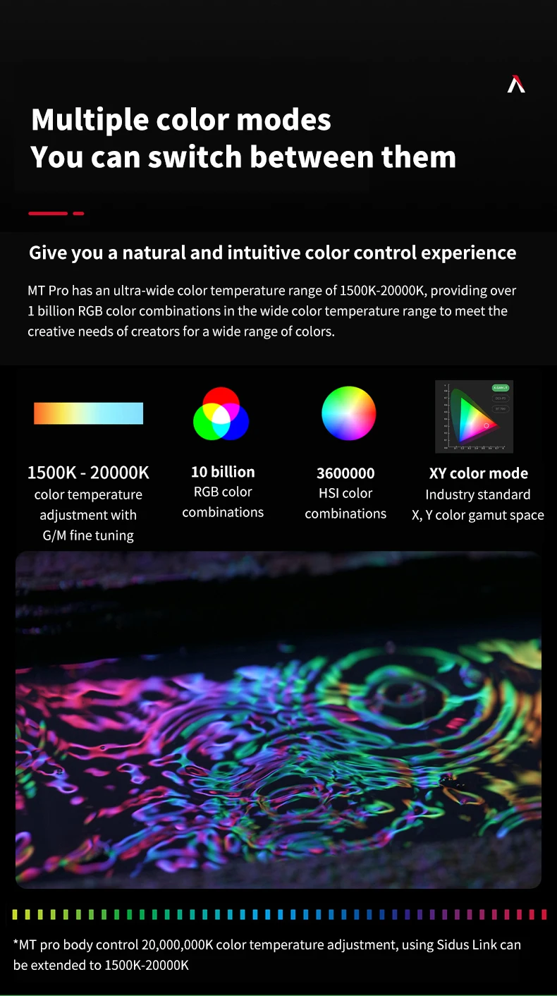 Светодиодная мини-трубка Aputure MT Pro RGB 2000K-10000K 7 5 Вт |