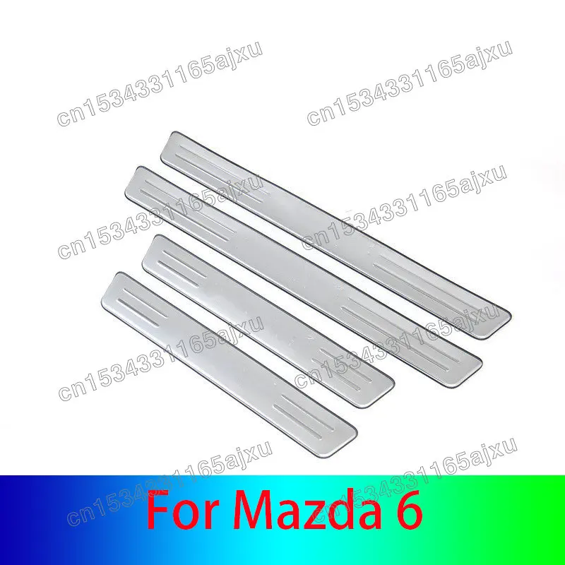 

Автомобильные аксессуары для Mazda 6 2004-2013, защитная пластина из нержавеющей стали, приветственная педаль, защита от царапин