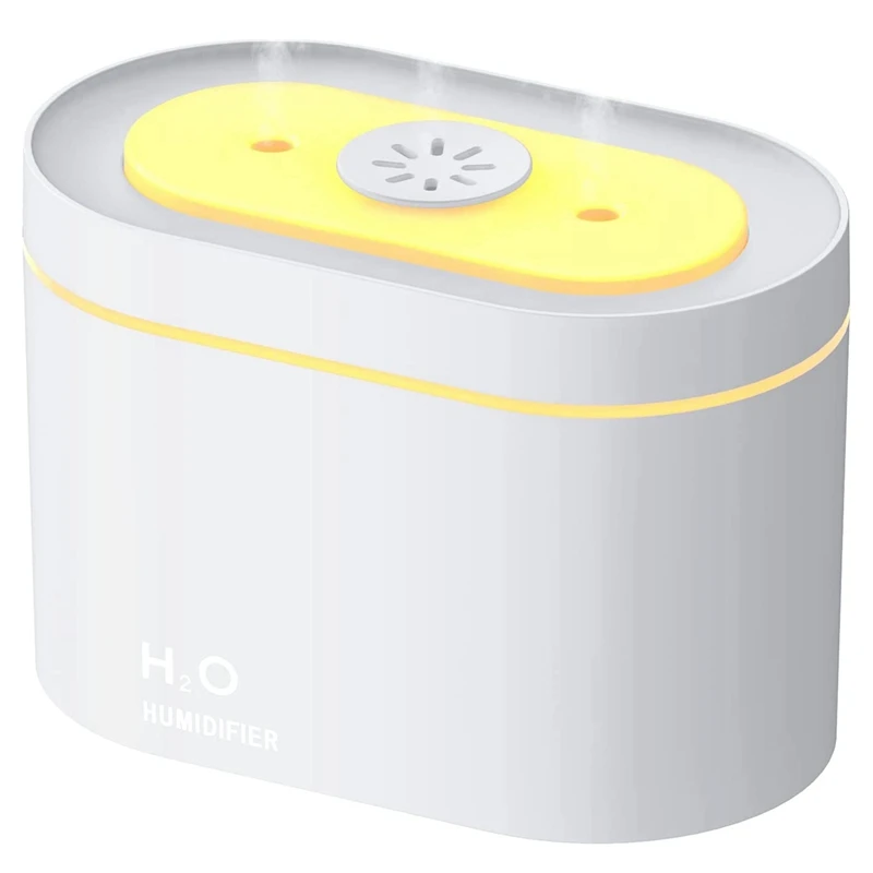 

Hot TOD-Aroma Diffuser With Essential Oil 800 Ml Double Spray Humidifier, Portable Aroma Diffuser With Heat Function,LED Light