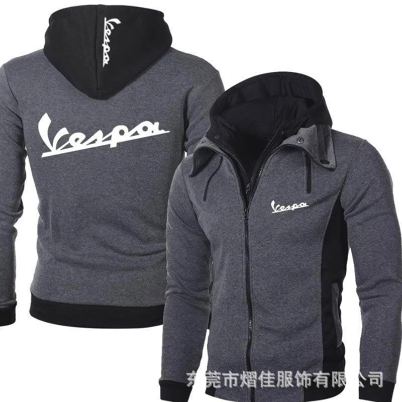 

Новинка 2022, демисезонные мужские толстовки Moto VESPA с логотипом, уличные повседневные мужские куртки, теплые толстовки высокого качества в ст...
