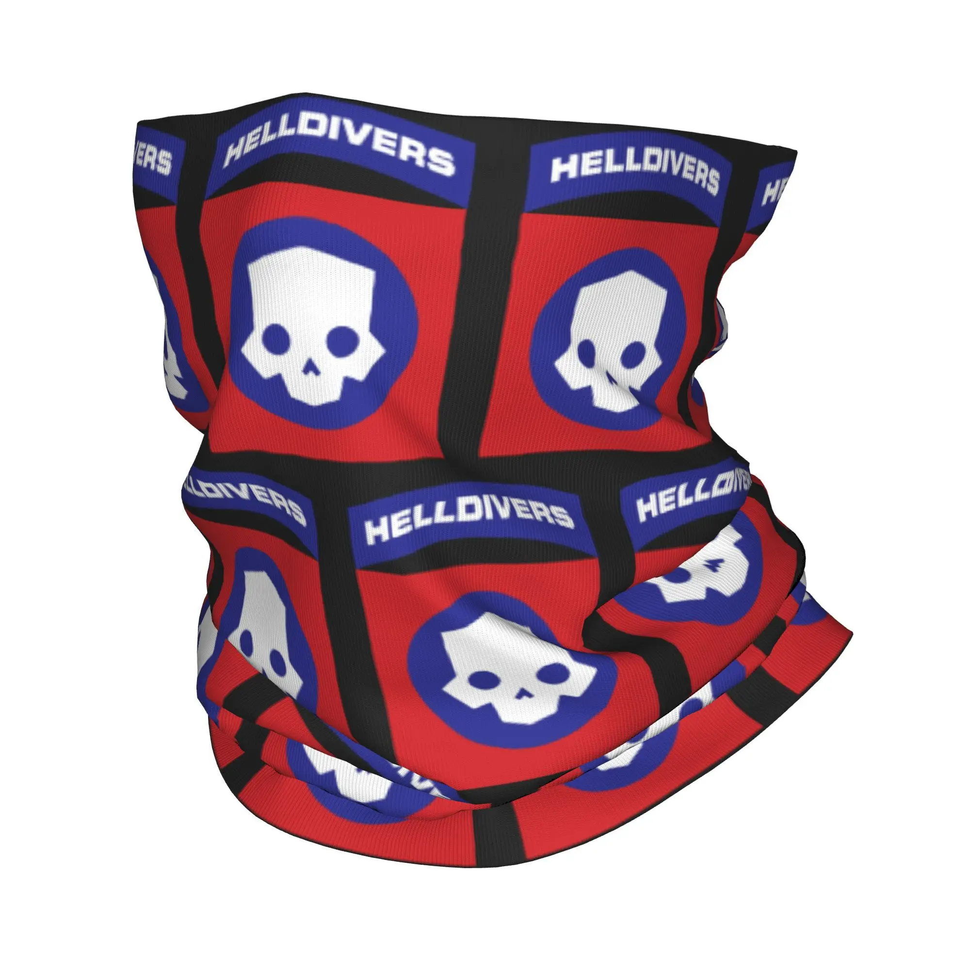 Пользовательский череп H-Helldivers с художественным принтом логотипа бандана теплый