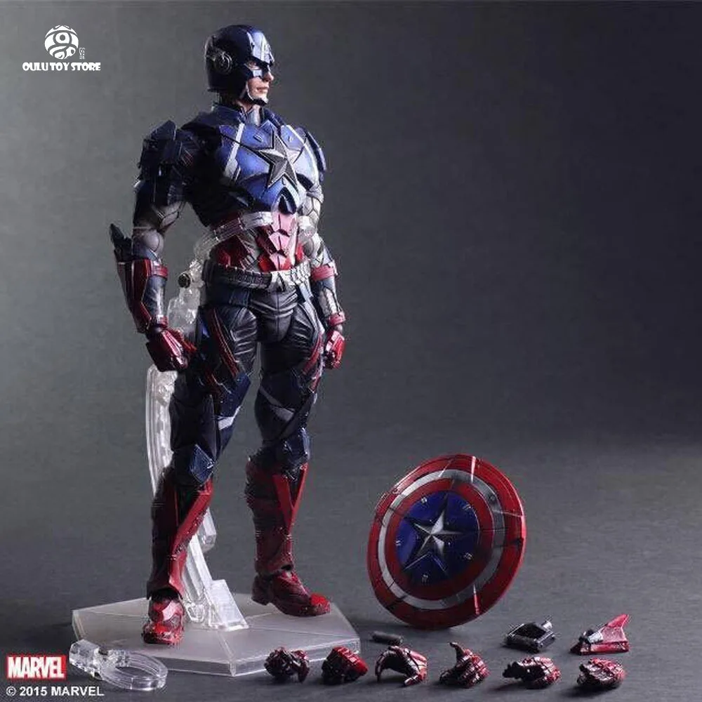 

PA changed to Captain America hand-made model children's gift 1/6 movable joint desktop decoration Christmas gift