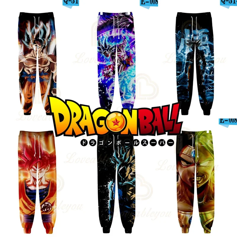 

Goku Vegeta IV Super Saiyan Casual Trousers Dragon Ball Z Jogging Pants Broly Printed Sweatpant Workout Running Sport Clothing