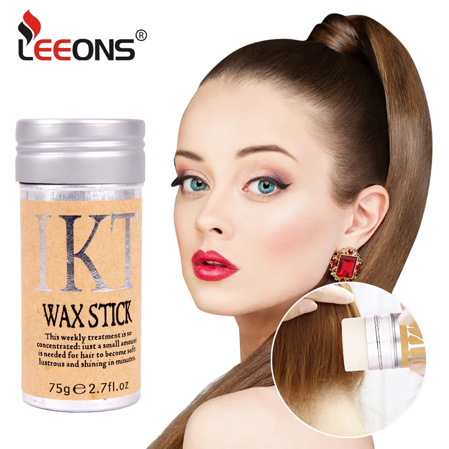 

Leeons Hair Wax Stick For Men And Women Frizz Hair Wigs Styling Head Wax And Hair Brush For Baby Hair Hairstyle For Unisex
