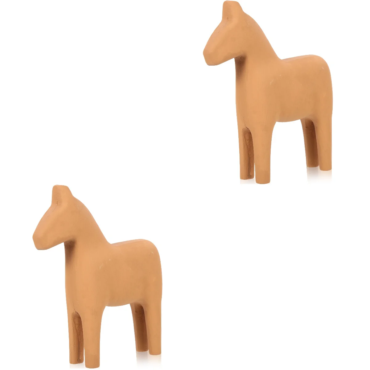 

2x Simple Lovely Simple Horse Decor Wooden Horse For Home Home Adorn Horse Ornament Wooden Horse Ornament for Home