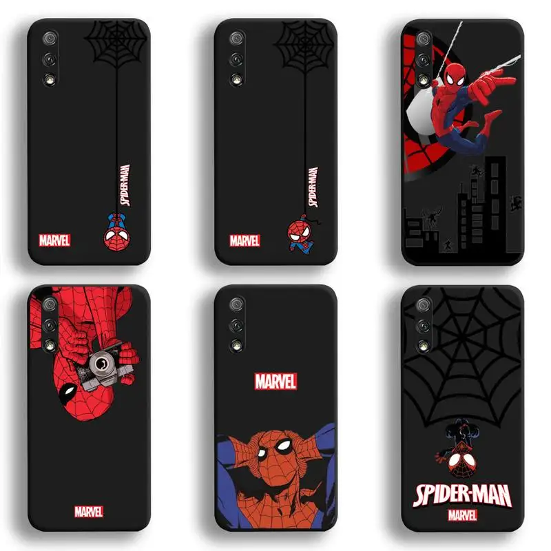 

Чехол для телефона с супергероями Marvel, Человек-паук для Huawei Honor 30, 20, 10, 9, 8, 8x, 8c, v30 Lite view, 7A pro