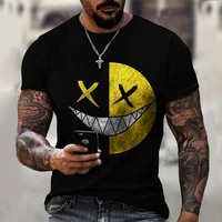 2021 summer new xoxo graphic 3d printed t shirt street fashion casual sports shirt male o neck oversized t shirt male