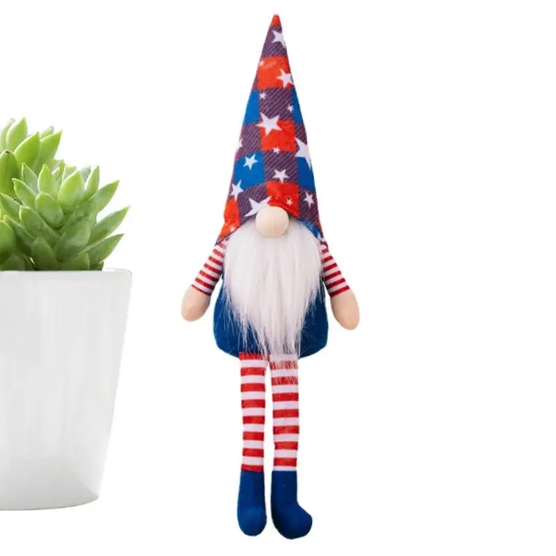 

Патриотические гномы Декор День Независимости Mr и Mrs.Gnome плюшевые Mr и Mrs.Gnome шведский Tomte в качестве американского подарка для президентов Da