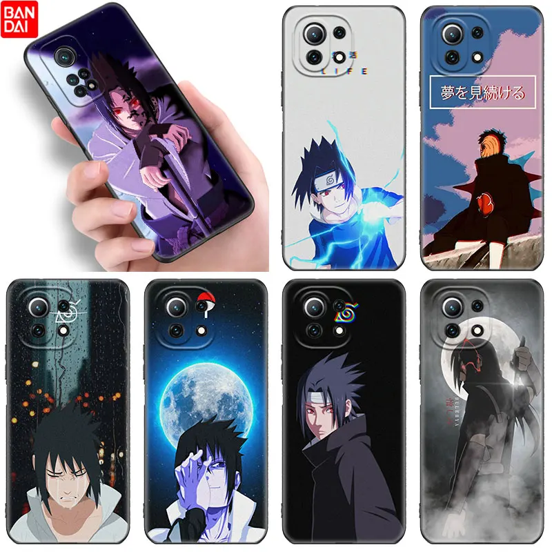 

Anime Naruto Sasuke Uchiha Case For Xiaomi Mi 11 Lite NE 11i 11T A3 A2 A1 10T POCO X3 NFC GT F3 M3 M4 X4 Pro 5G Black Cover