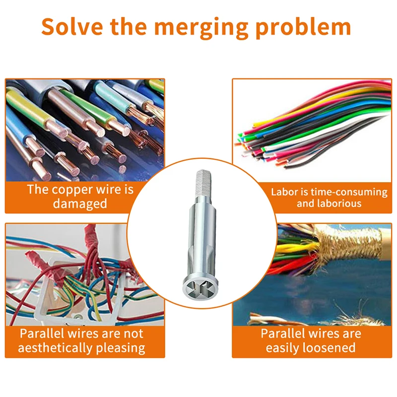 Инструмент для зачистки и скручивания проводов 2024 новый инструмент дрели