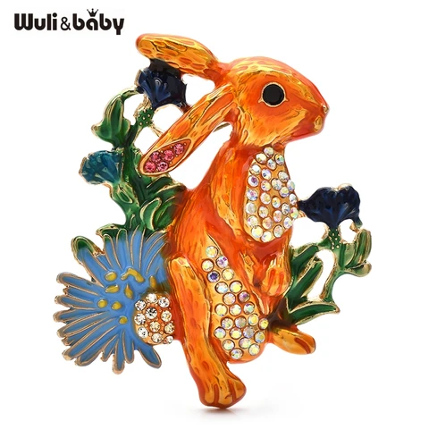 Броши Wuli&baby с кроликом