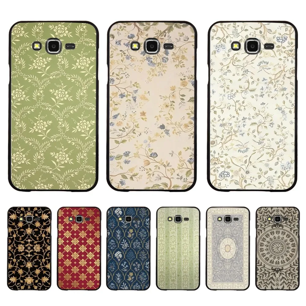 Classical Vintage Pattern Phone Case For Samsung J 7 plus 7core J7 neo J6 prime J4 J5 Mobile Cover