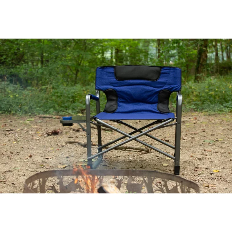 Xxl, Blue, Adult Camping Chairs  Outdoor Chair  Fishing  Folding Chair