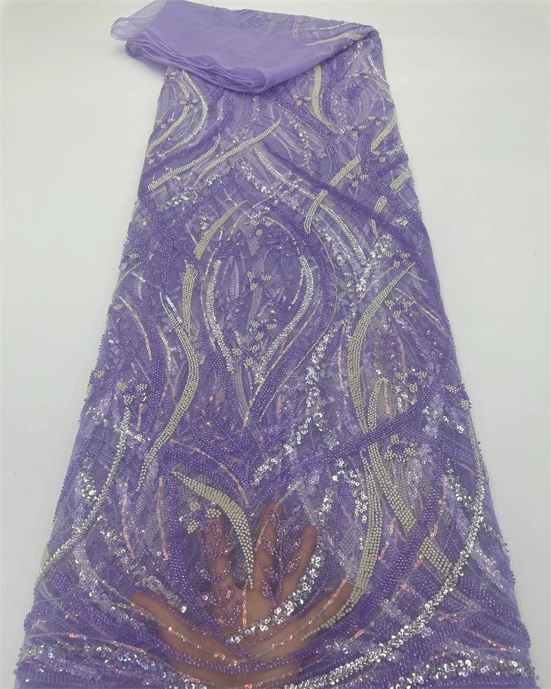 Рисунок 5 - Нигерийская французская кружевная ткань с блестками