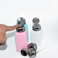 1pcs empty liquid alcohol press bottle glue residue remover clean tool portable dispenser pump bottle 100ml 200ml 250ml