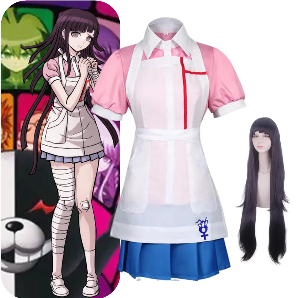 Danganronpa Mikan Tsumiki Cosplay Costume Anime Uniform Woman Dress Clothes