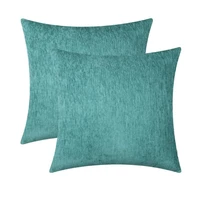 inyahome luxury chenille throw pillowcase cushion cover home decor decorations for sofa couch bed chair coussin canap%c3%a9 waterblue