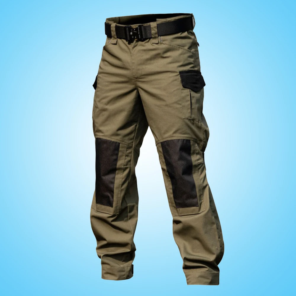

Men's Overalls Outdoor Straight Tactical Pants Men's Waterproof Workwear Urban Commuter Training Pants Sweatpants