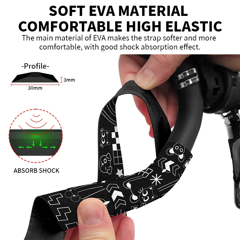 BUCKLOS ленты для шоссейного велосипеда амортизирующие велосипедного руля