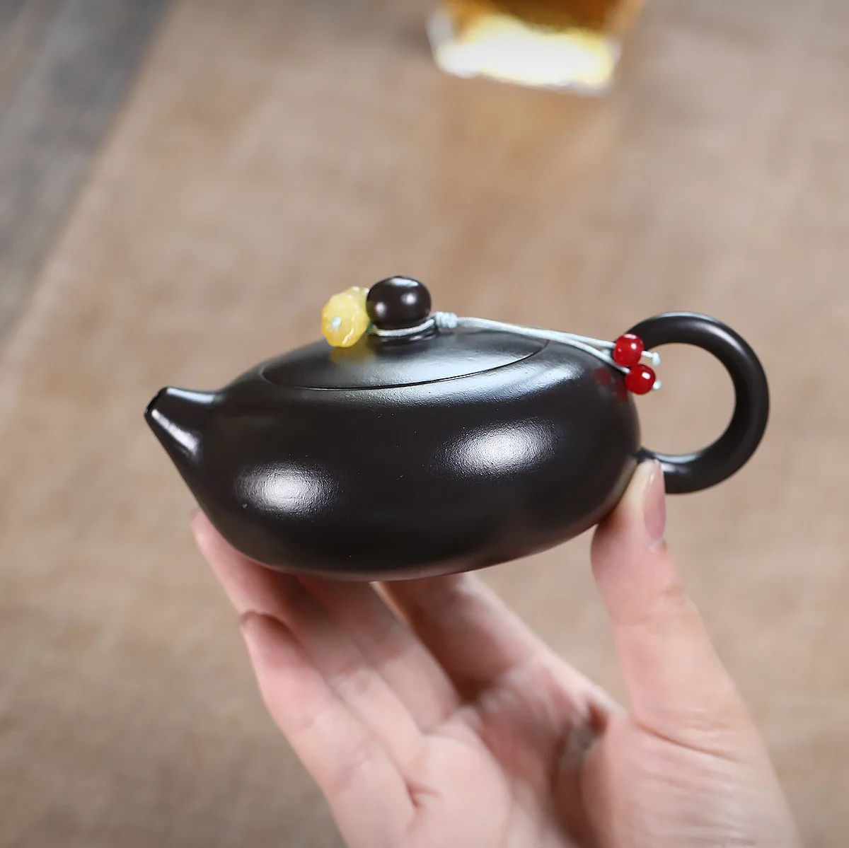 

Ручной чайник из фиолетовой глины Xishi 150 мл Zisha