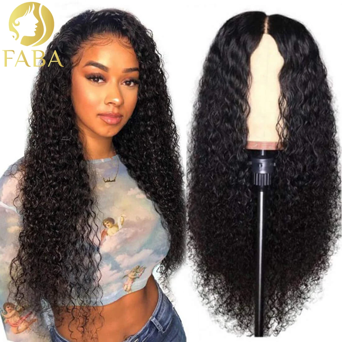 Curly Human Hair Wig 13x4 Front Sheer Lace Gradient Color Women Original Brazilian Virgin Hair Wig 180 Density Size 12-28 Inches