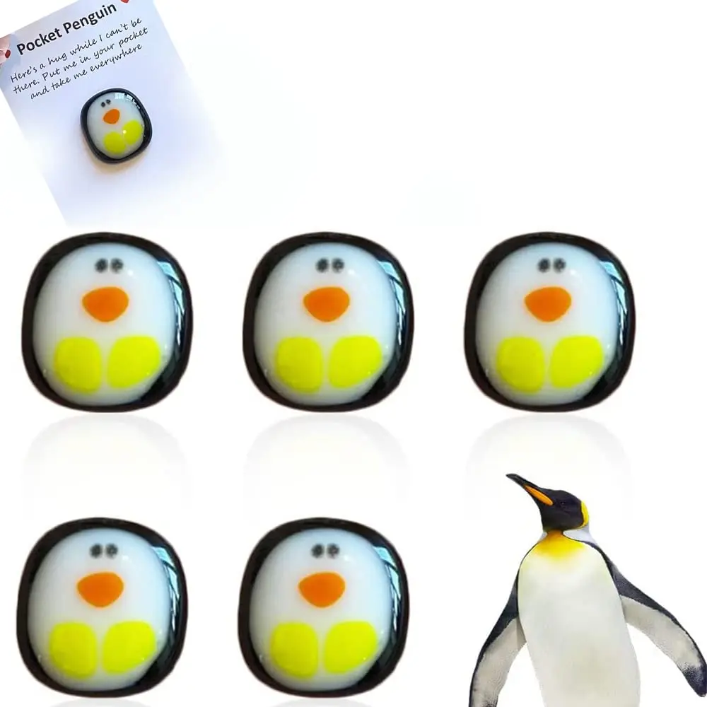 

3/5pcs A Little Pocket Penguin Hug Mini Cute Pocket Penguin Hug Animal Decoration Birthday Wedding Party Valentines Penguin Gift