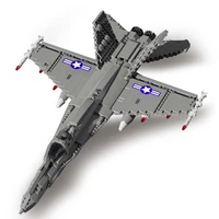 military air force weapons building blocks carrier fighter plane aircraft bricks assemble toys for kids gifts