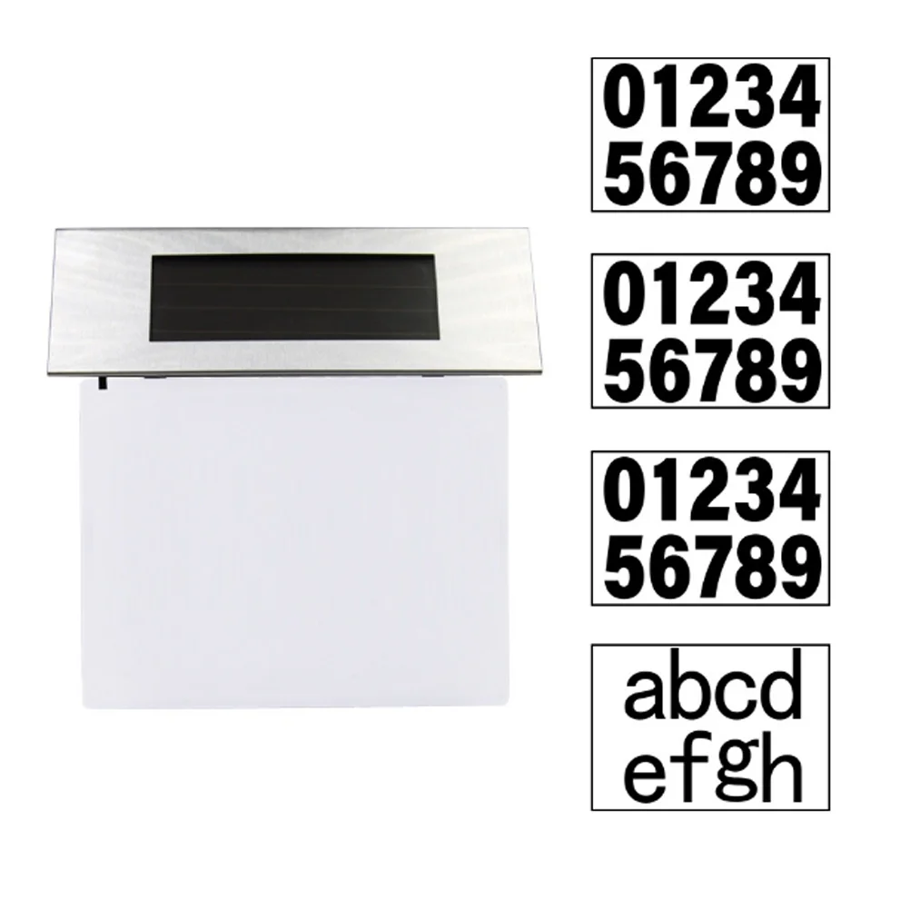 

Address Sign Number House Solar Numbers Plaque Led Plaques Outside Outdoor Signs Illuminated Mailbox Street Door Plate Lighted