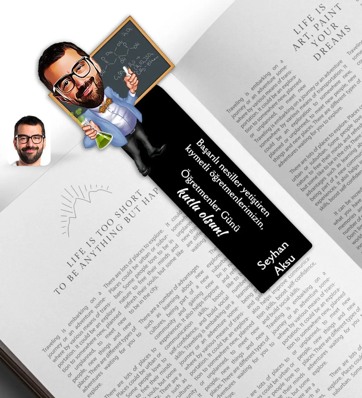 

Персонализированная Мужская карикатура по карикатуре для преподавателя химической промышленности, ayracлинии 1