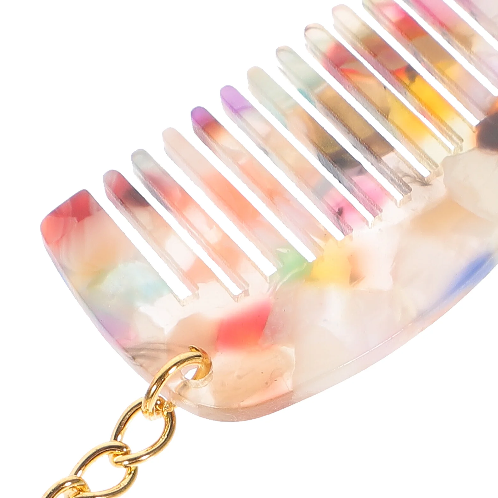 2 шт. портативная расческа брелки дорожная карманная с широкими зубьями