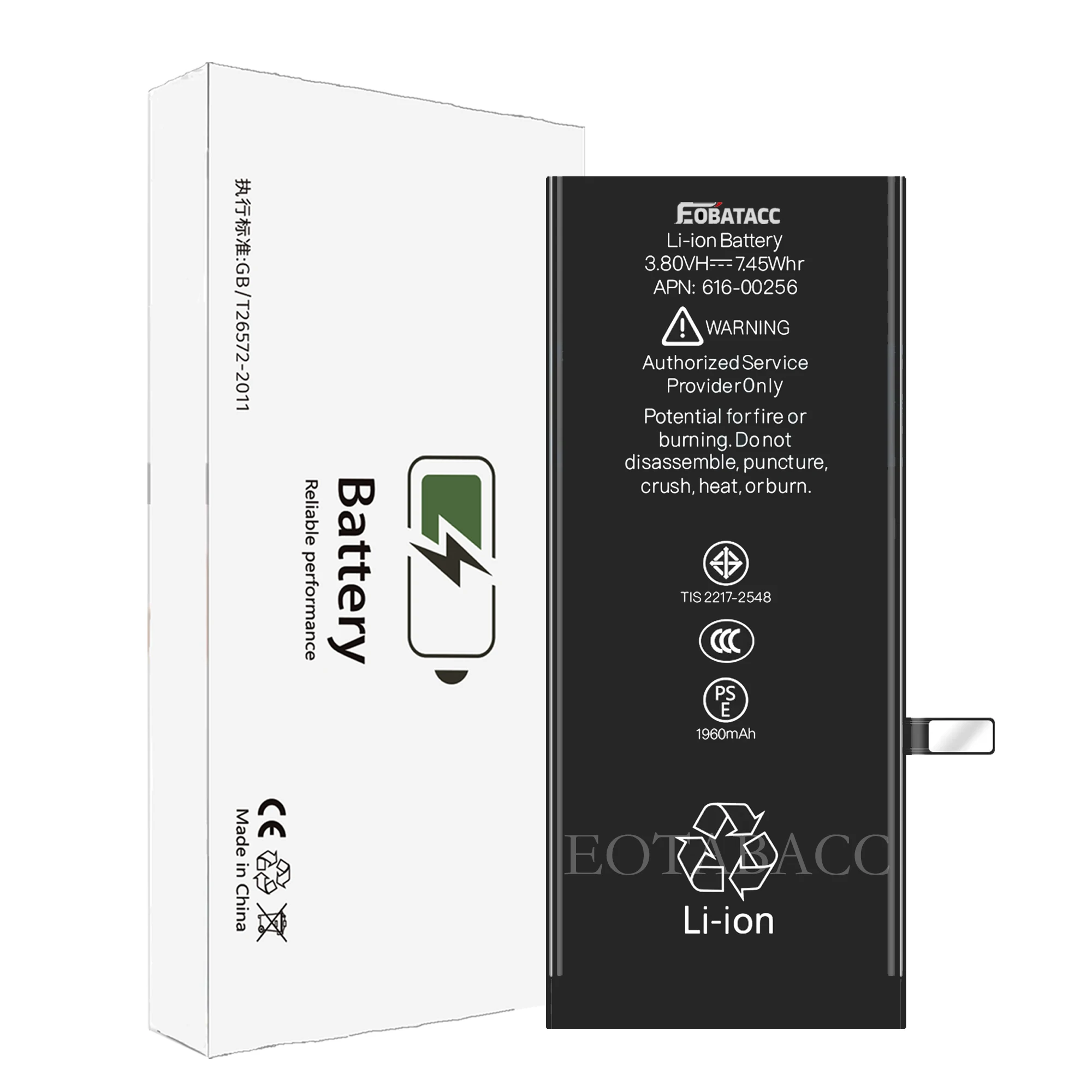 EOTABACC Высокое качество 100% оригинальный аккумулятор для iPhone 7 7G A1660 A1778 A1779 A1780 A1853 A1866