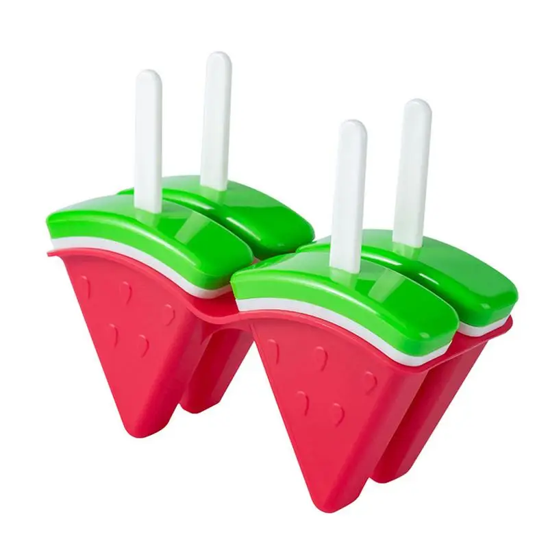 

Ice Cream Mold DIY Handmade Dessert Fruit Maker Reusable Ice Cube Tray Popsicle Home Ice Cream Maker Watermelon Shape
