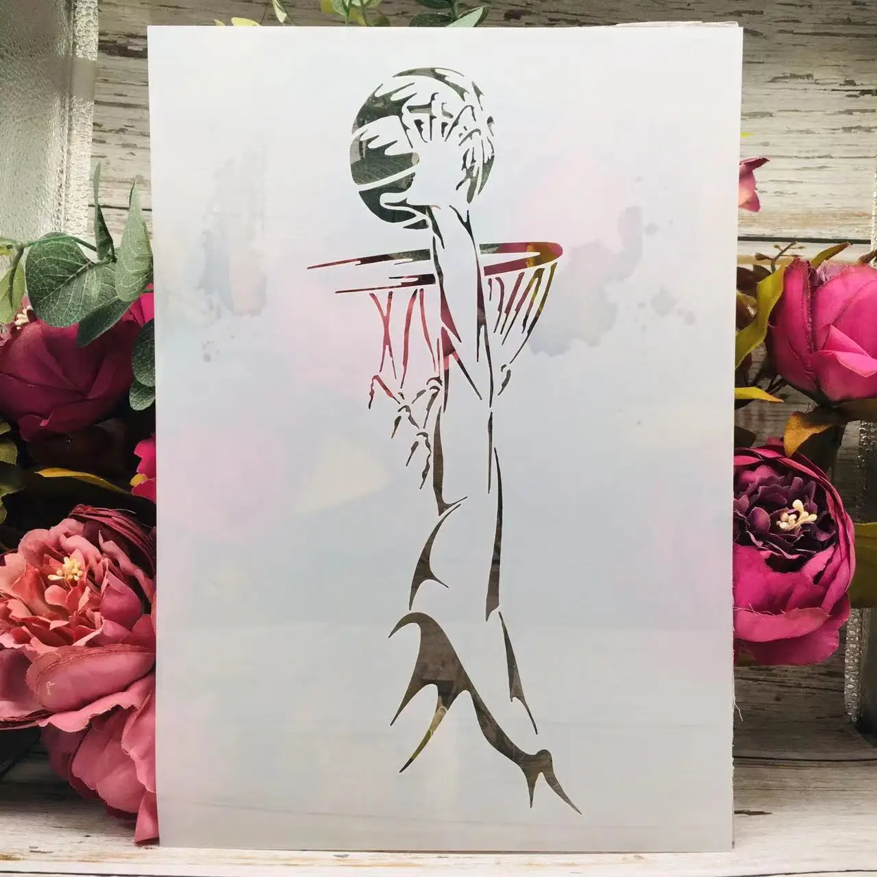 

A4 29cm Basketball Lay Up DIY Layering Stencils Wall Painting Scrapbook Coloring Embossing Album Decorative Template