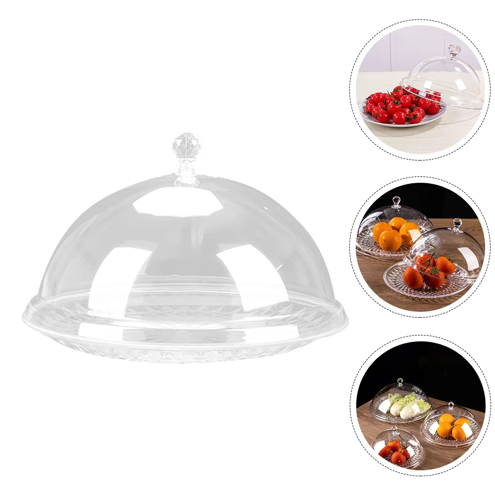 

Cake Cover Dome Plate Display Serving Platter Dessert Tray Stand Fruit Holder Food Cloche Server Cupcake Bowl Cheese Acrylic