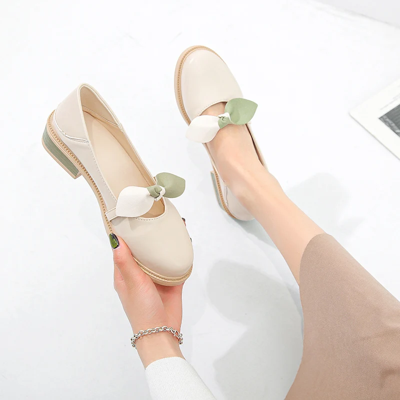 

Korean Shoes All-Match Shallow Mouth Casual Female Sneakers Round Toe Slip-on Dress Flats Women 2022 Slip On Comfortable Summer