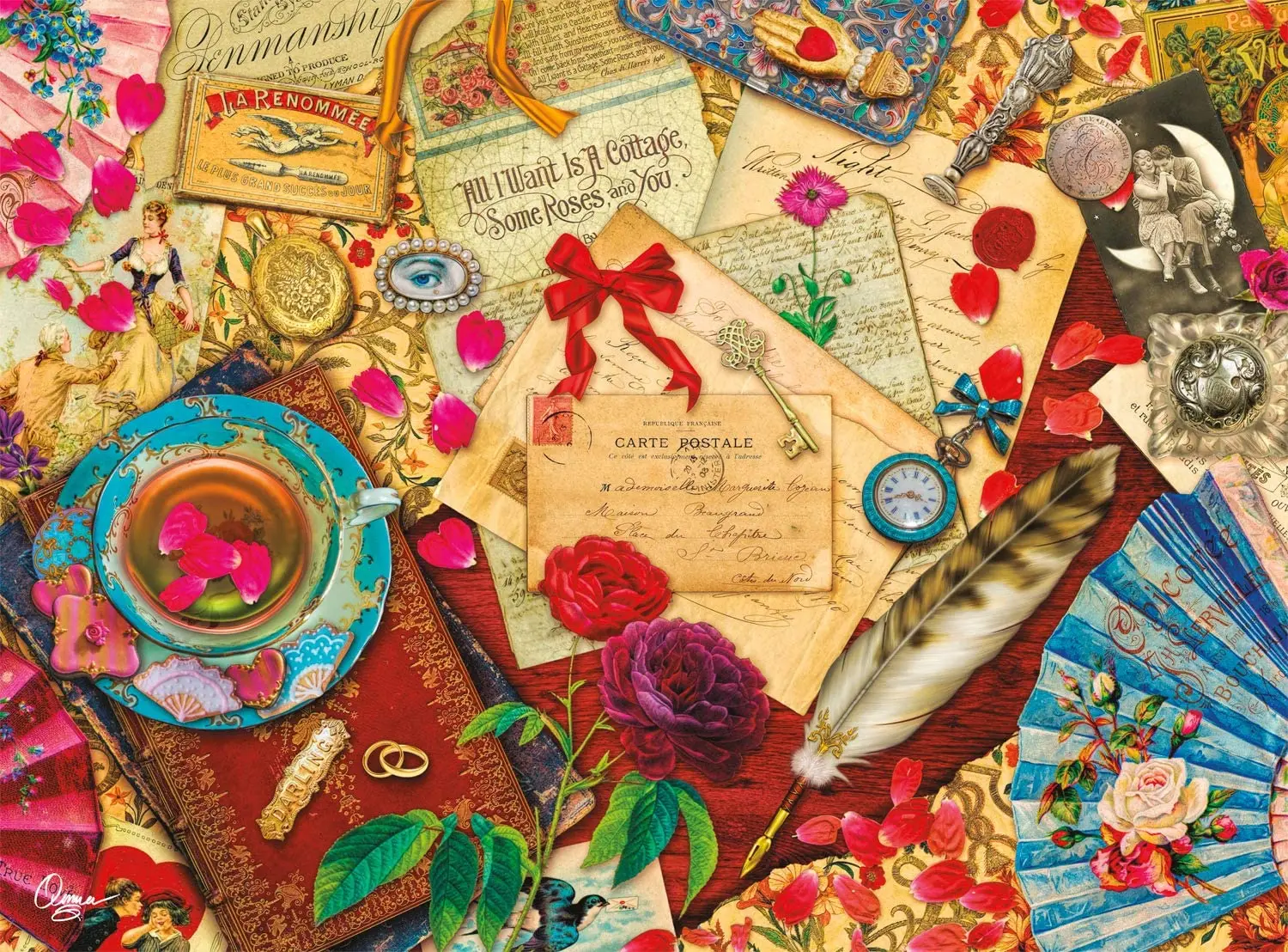 

A Vintage Love Letter educational toys baby toys 3d Jigsaw puzzles