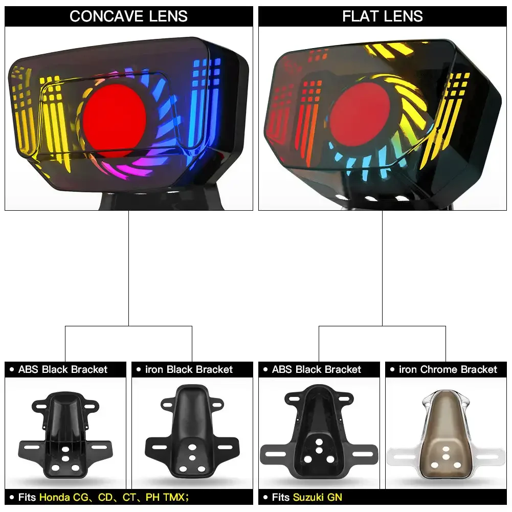 Задний сигнальный фонарь для мотоцикла светодиодные задние фонари встроенный