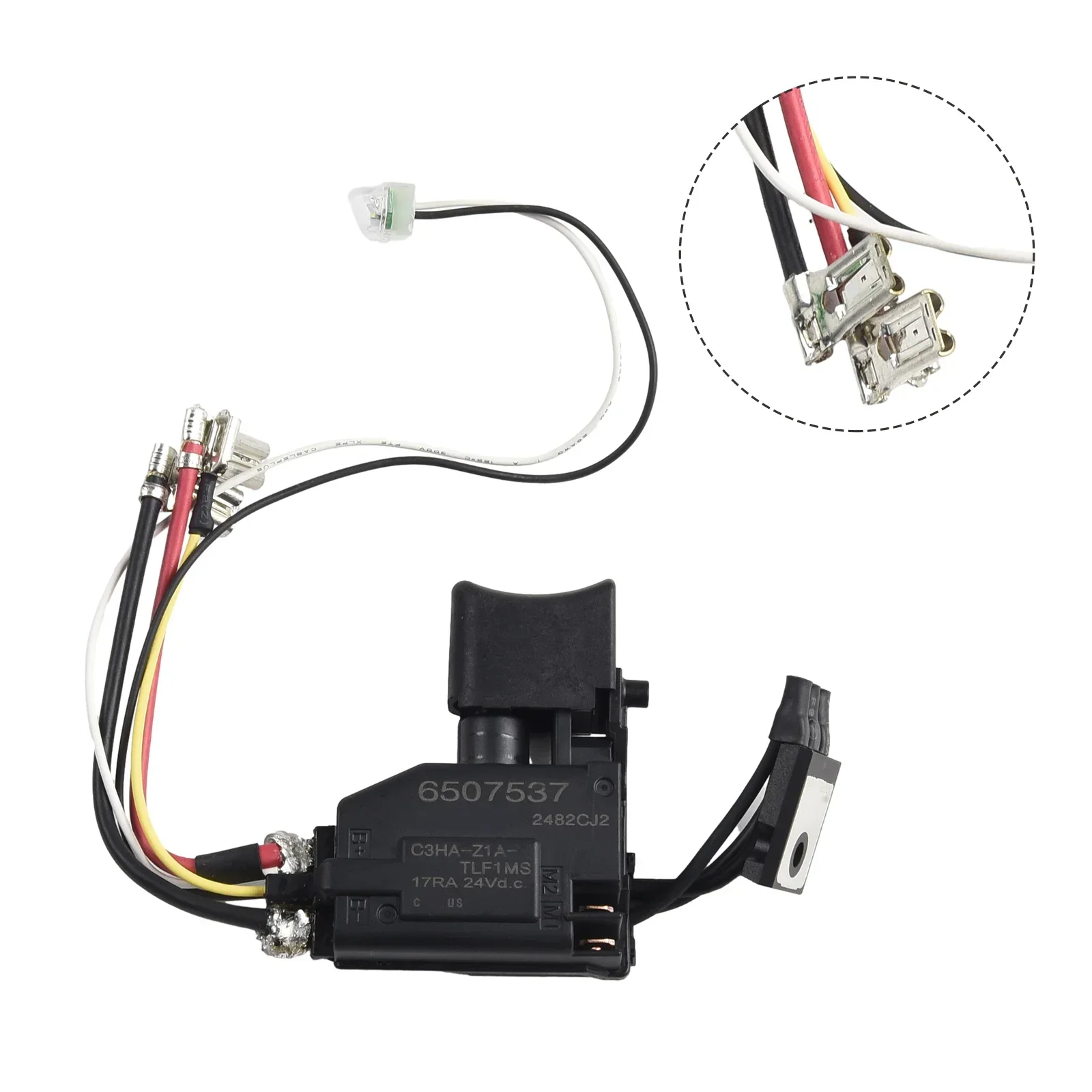 1XSwitch Trigge 632F27-4 подходит для DDF482 DHP482 запасные части аккумуляторной отвертки кнопка