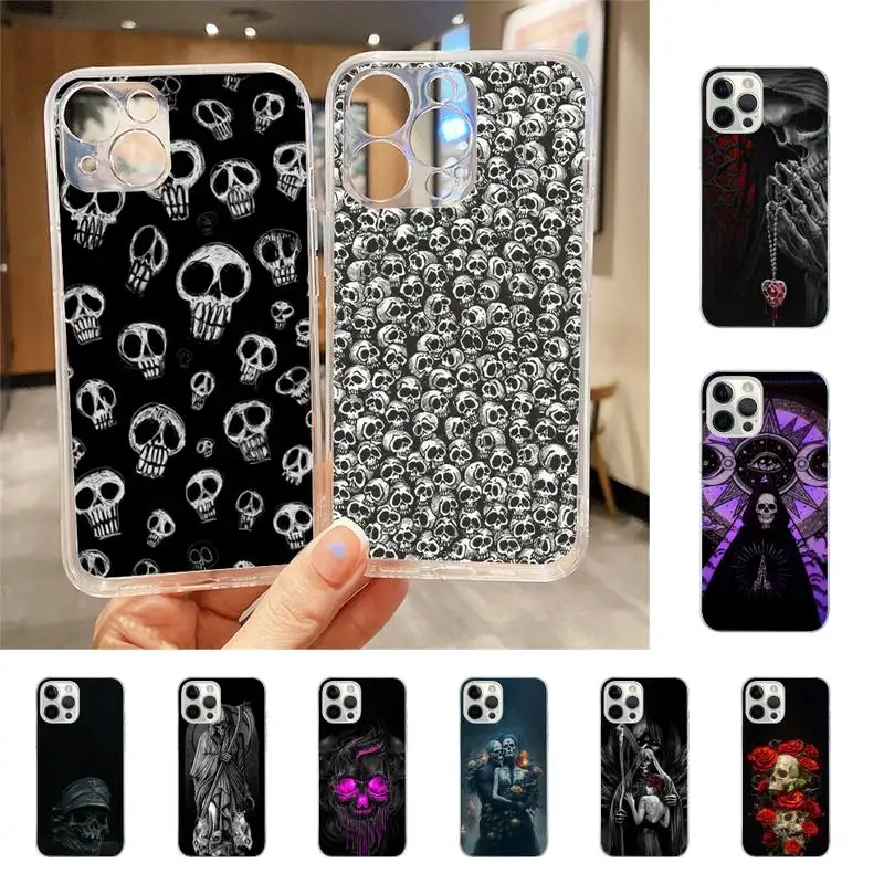 

Gothic Skull Phone Case For Iphone 7 8 Plus X Xr Xs 11 12 13 Se2020 Mini Mobile Iphones 14 Pro Max Case