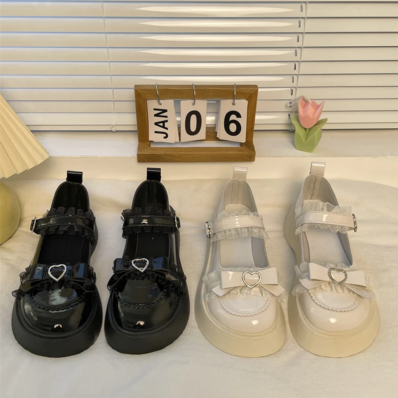 

Womens Derby Shoes Autumn Bow-Knot Female Footwear All-Match Leather Fall Nurse Butterfly Dress Winter New Comfortable Butterfly