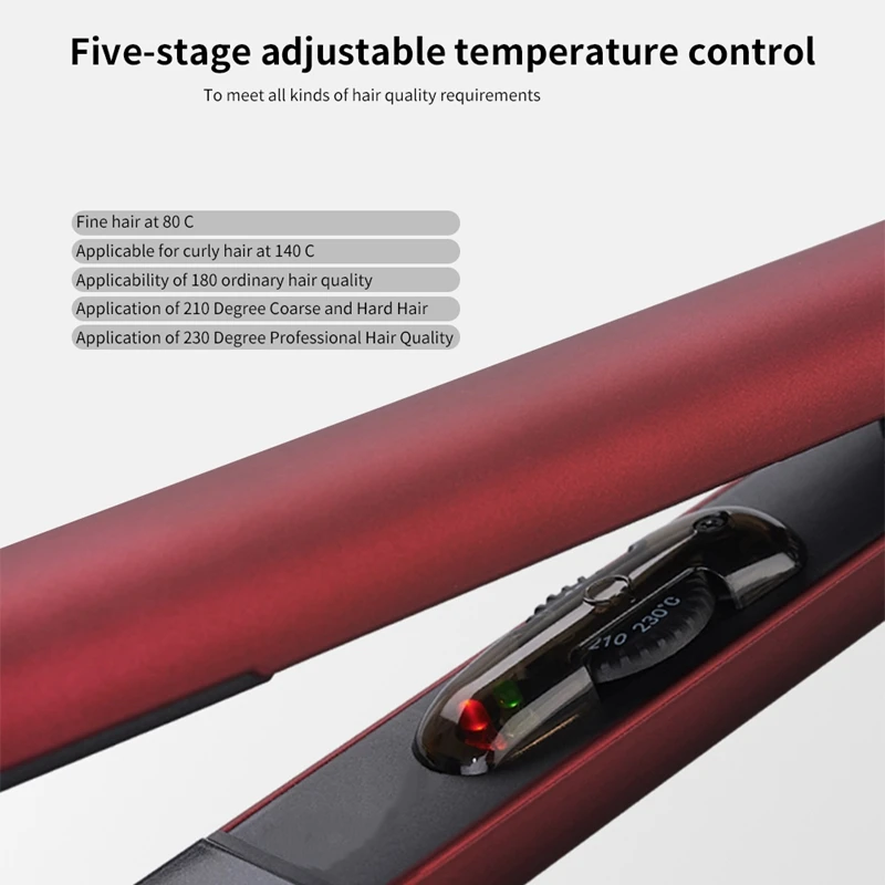 

Профессиональный Выпрямитель для волос, керамический утюжок для укладки волос 2 в 1, утюжок для завивки волос, для всех типов волос