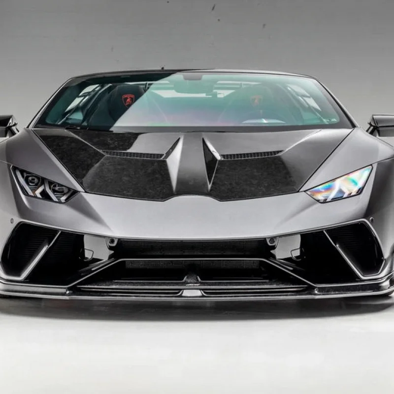 Фото Высококачественная кованая карбоновая накладка на передний бампер VRS VICENZA EDIZIONE Style для тюнинга экстерьера автомобиля, подходит для моделей 2017-2019 годов №1