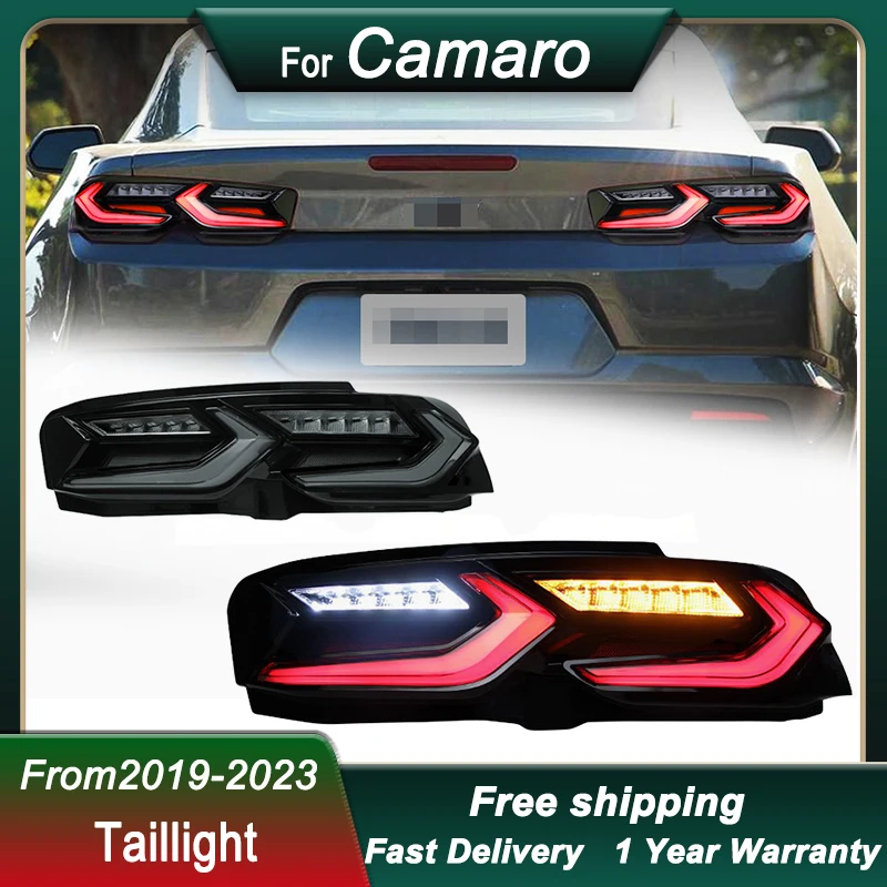Автомобильные светодиодные задние фонари для Chevrolet Camaro 2019-2023 полный светодиодный
