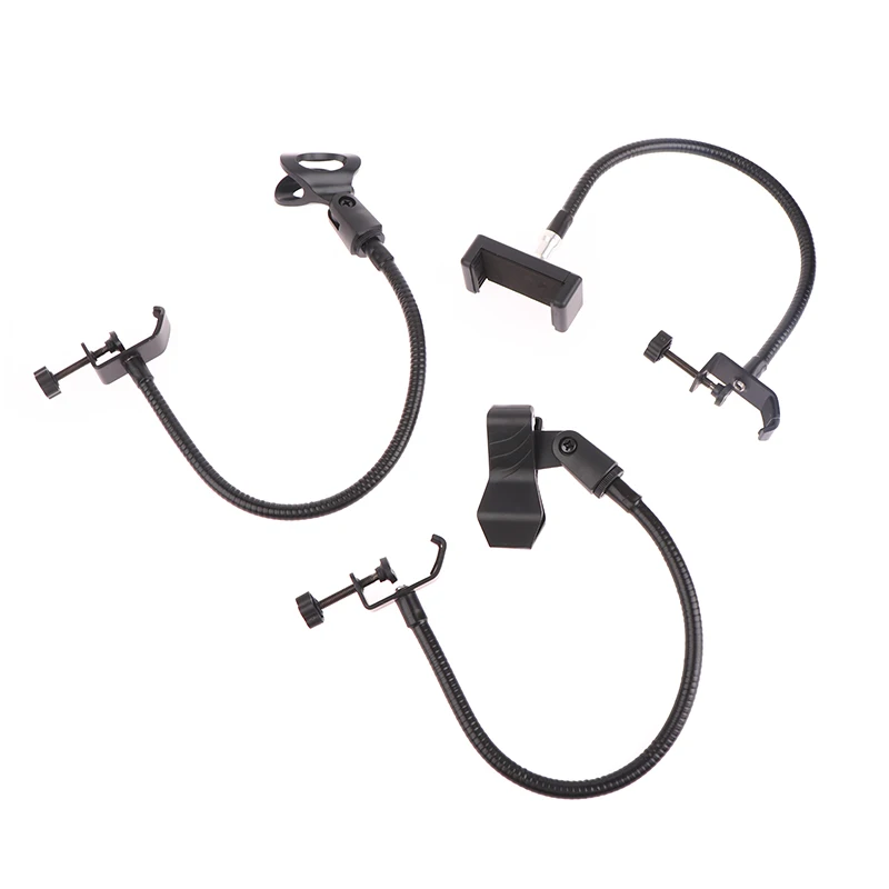 

Flexible Microphone Gooseneck phone Stand with Desk Clamp for Radio Broadcasting Studio Live Broadcast Equipment Stations