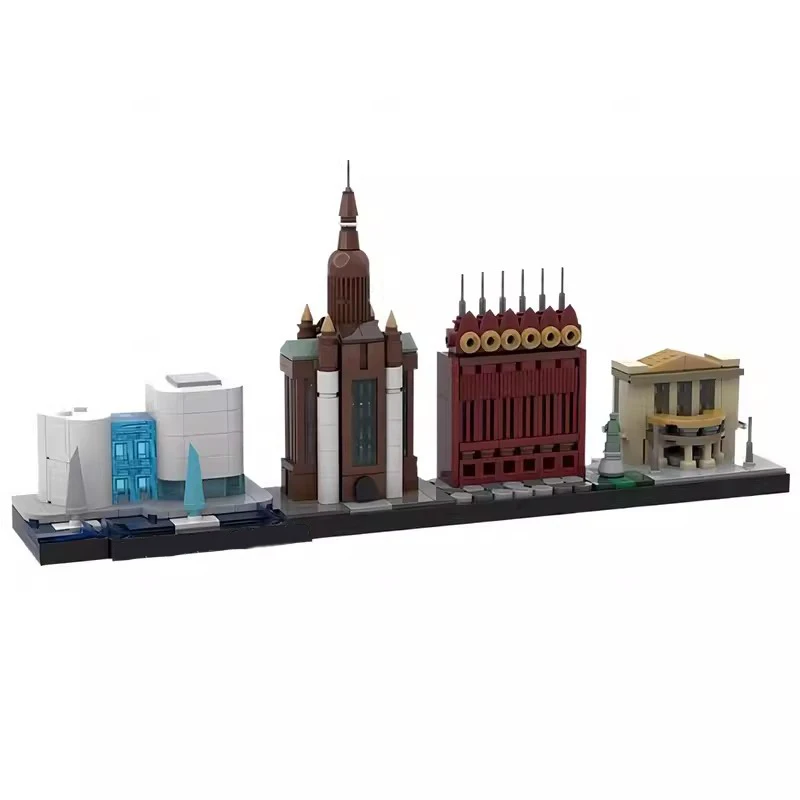 Фото Конструктор Bricklink строительные блоки здания Франкфурта Bremen Cleveland Нью-Йорк Венеция Берлин игрушки №5